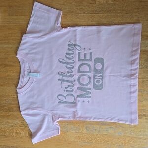 Pink Short Sleeve Children's Birthday Mode T-shirt  size 3